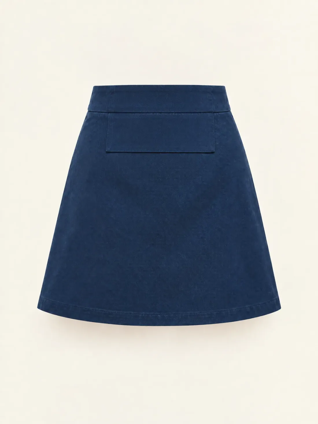 Harbour Flap-Front Mini in Harbour Blue, back view