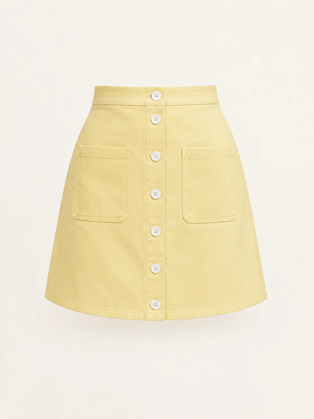 Keel Button-Through Mini in Butter, front view