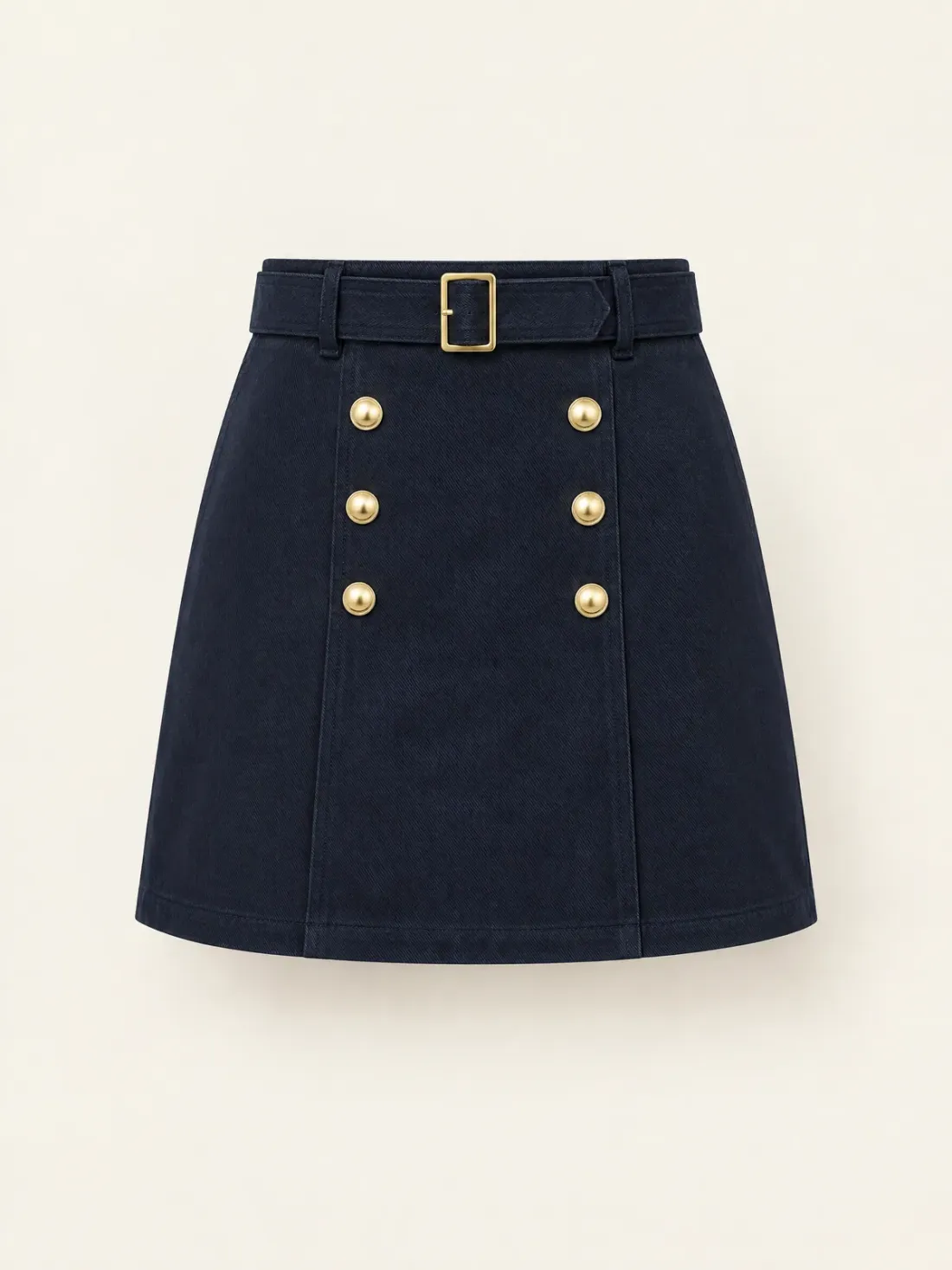 Mooring Belted Mini in Ink / Gold-Tone, front view