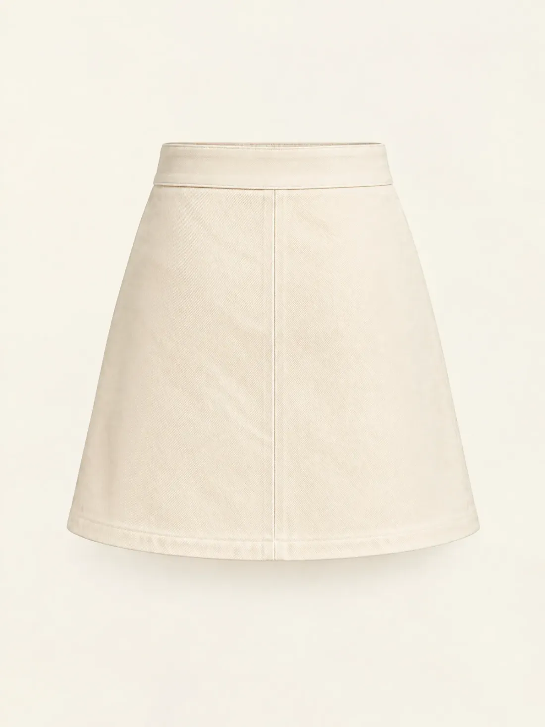 Porthole Pocket Mini in Ecru / Harbour Blue, back view