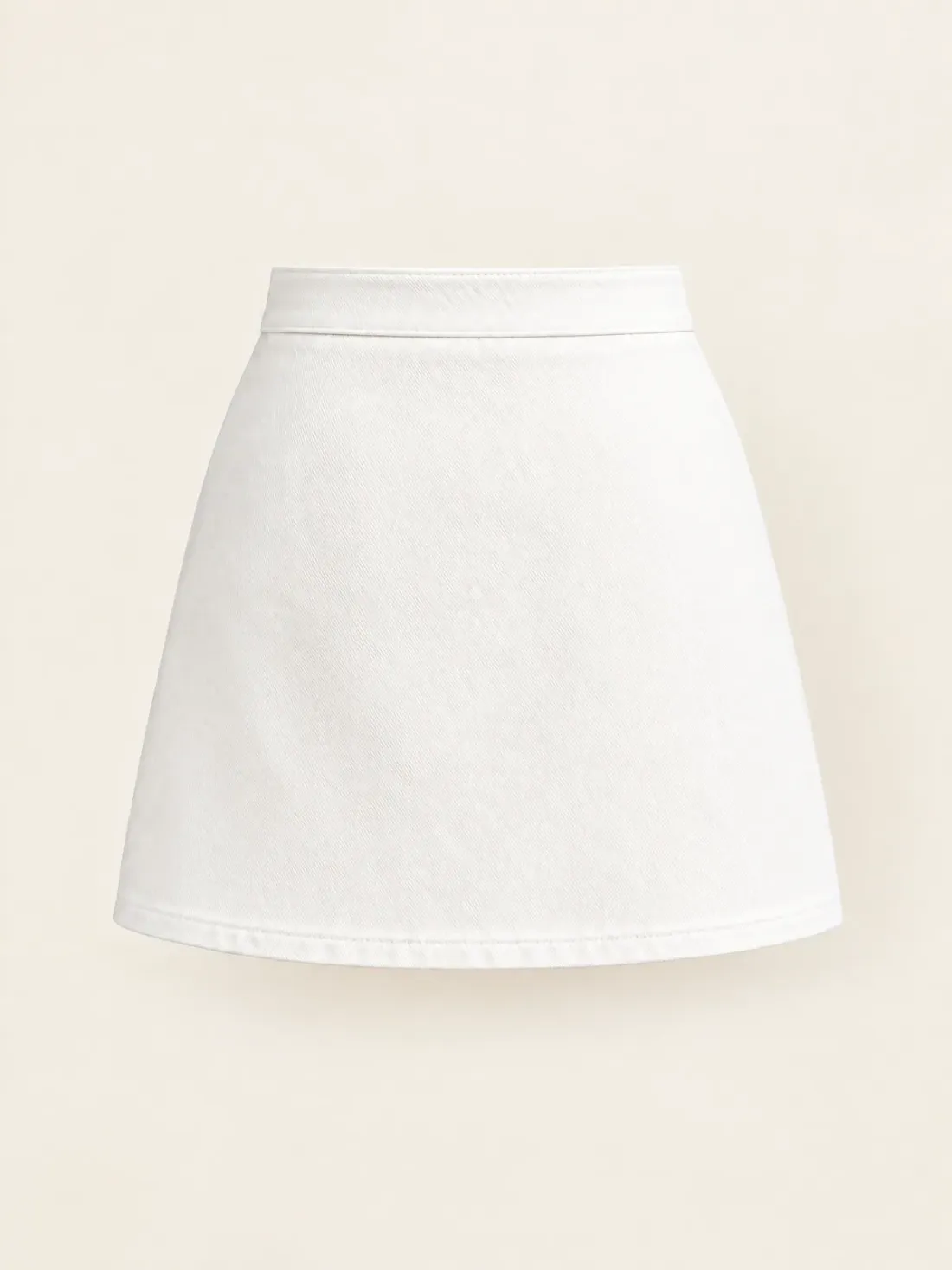 Promenade Double-Button Mini in Chalk, back view
