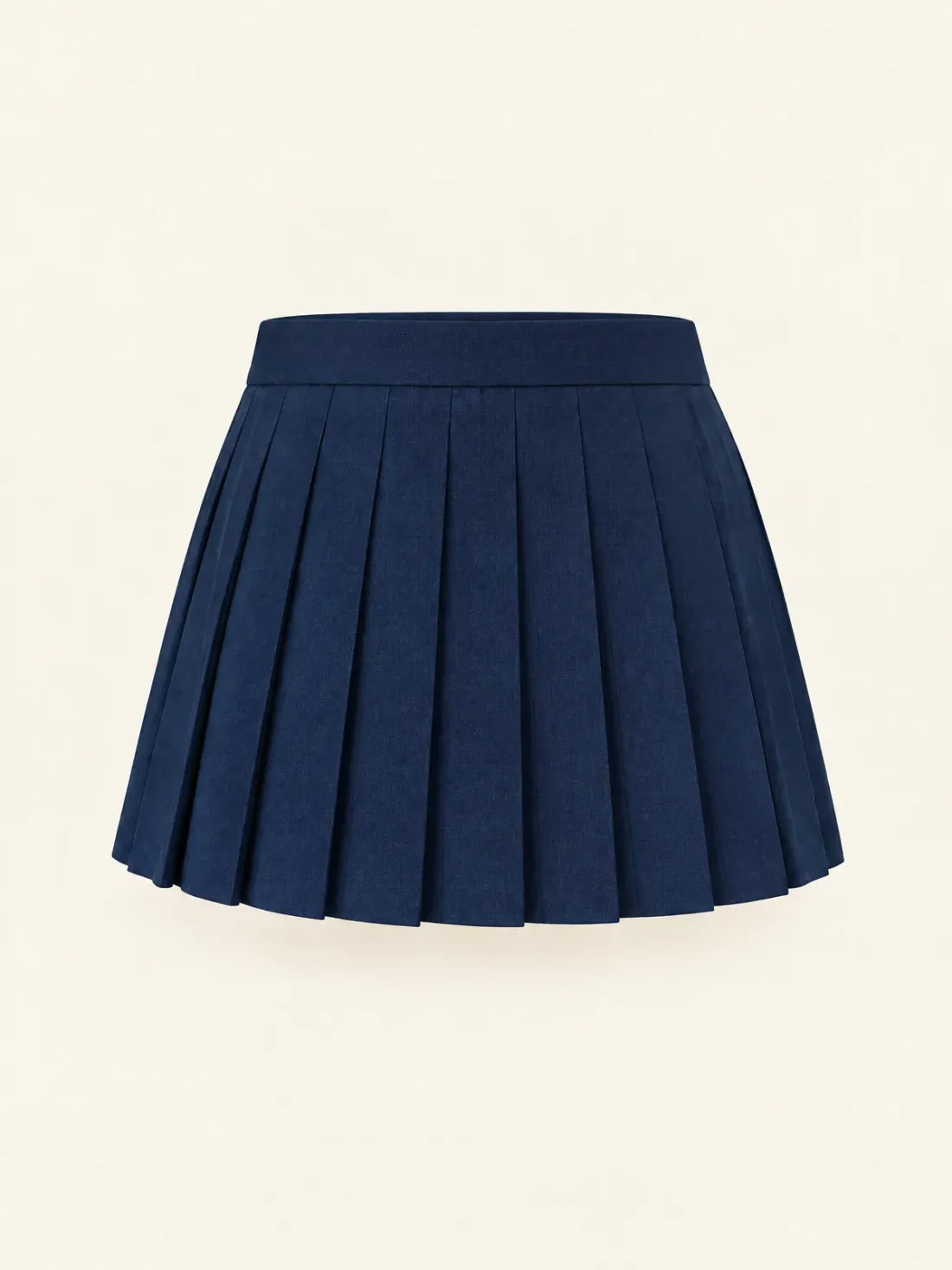 Signal Pleated Button Mini in Ink, back view