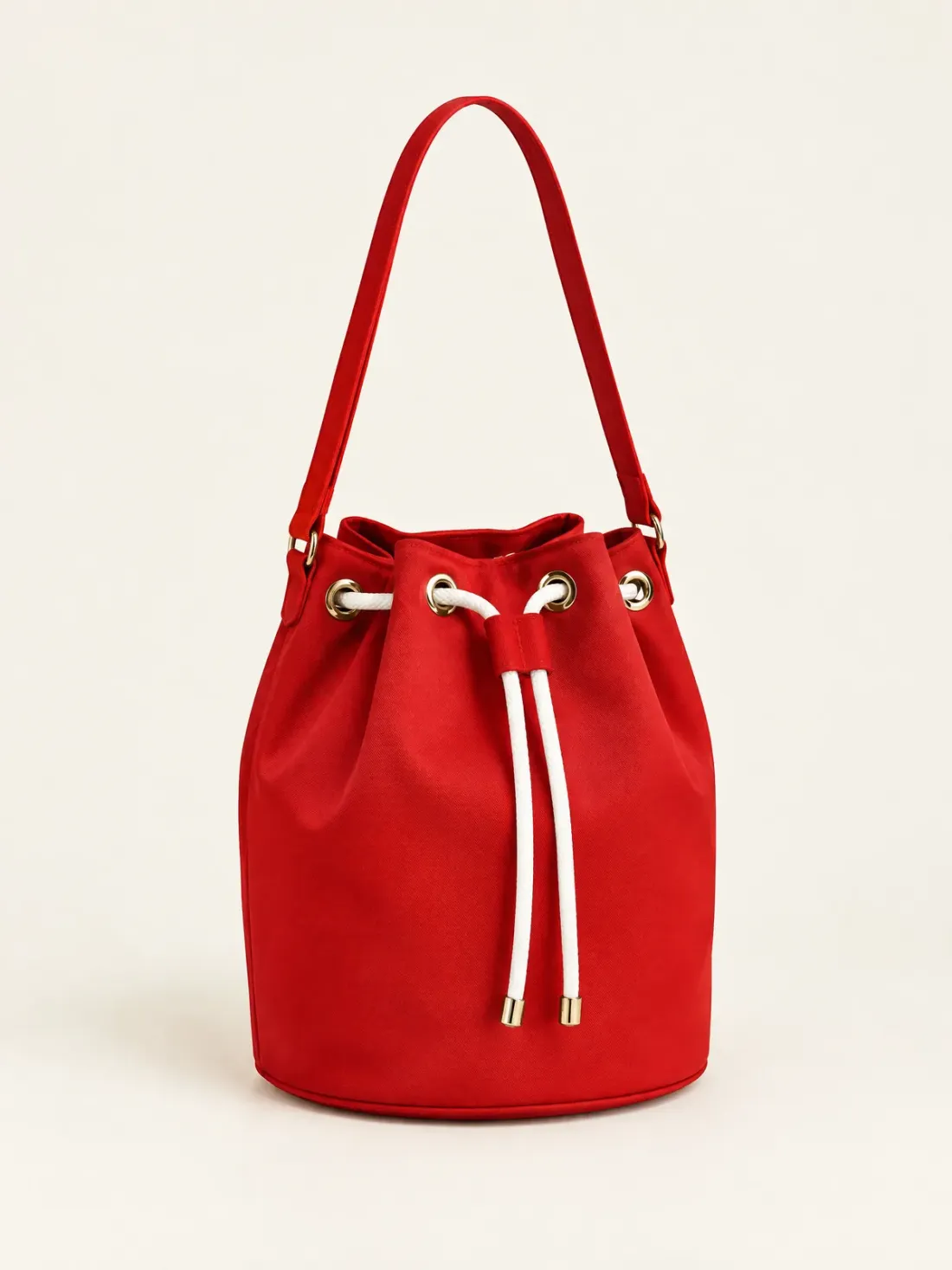 Signal Red Mini Bucket in Signal Red / White, front view